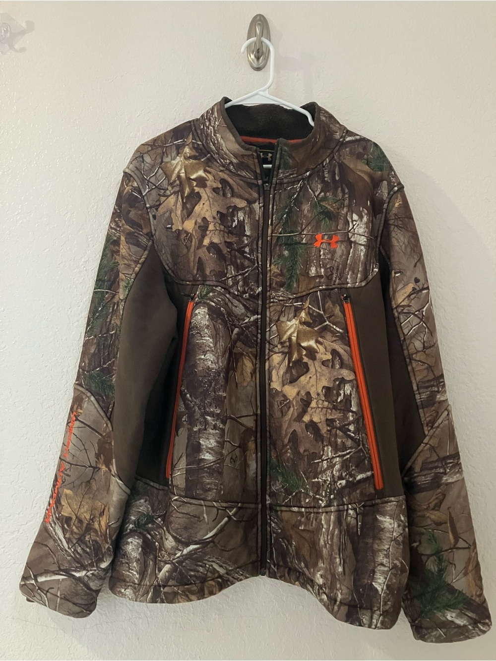 Under Armour Men's Size 2XL Jacket UA Storm Realtree Camo Full Zip Hood